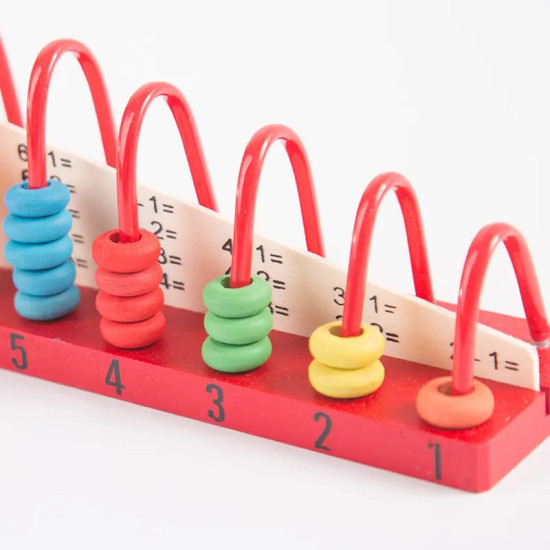 Wooden Abacus with Multiplication Board – Educational Math Toy for Kids