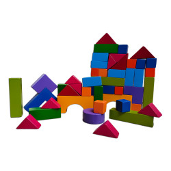 Wooden Building Block Castle Set